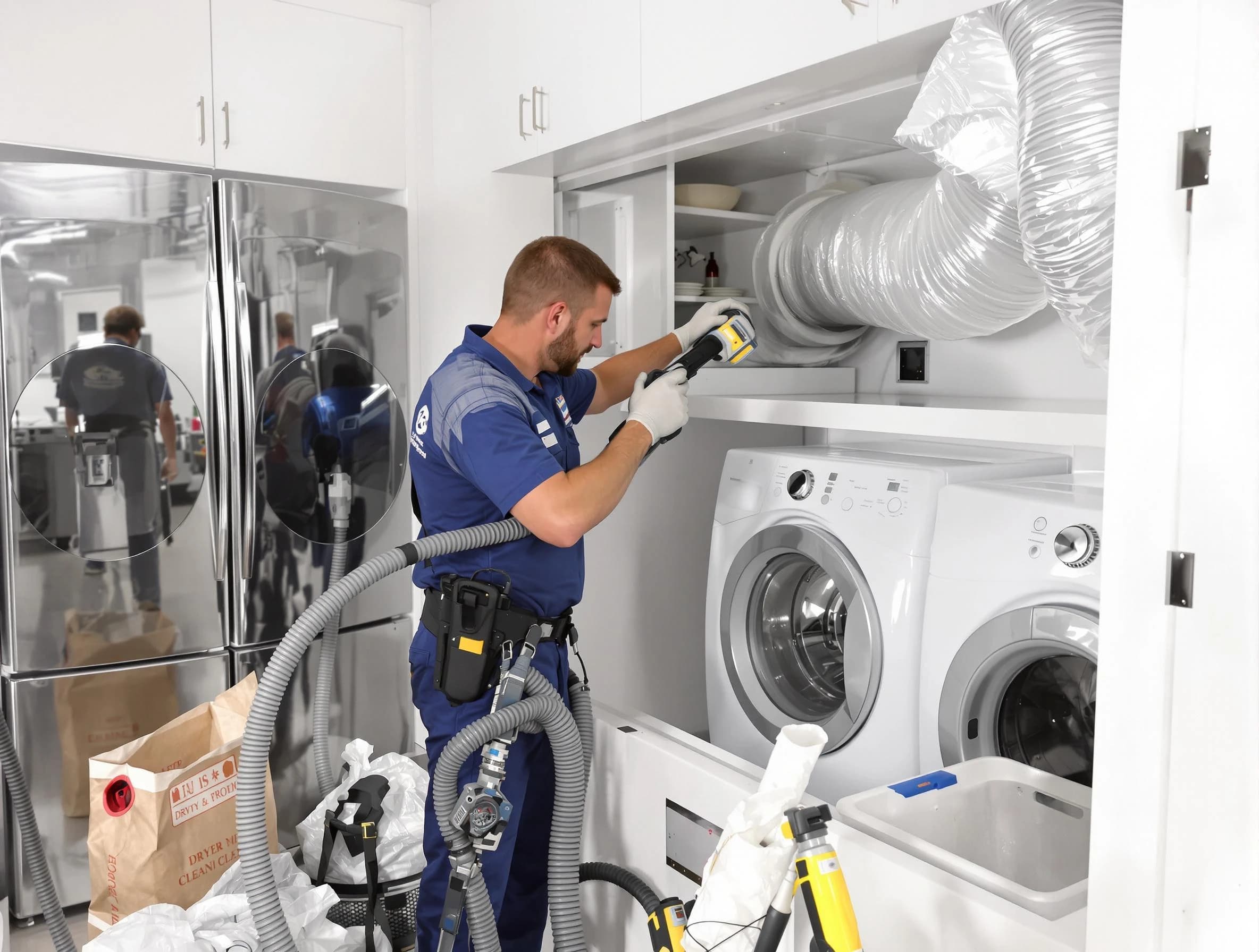 Professional duct cleaning by Ontario Dryer Vent Cleaning in Ontario