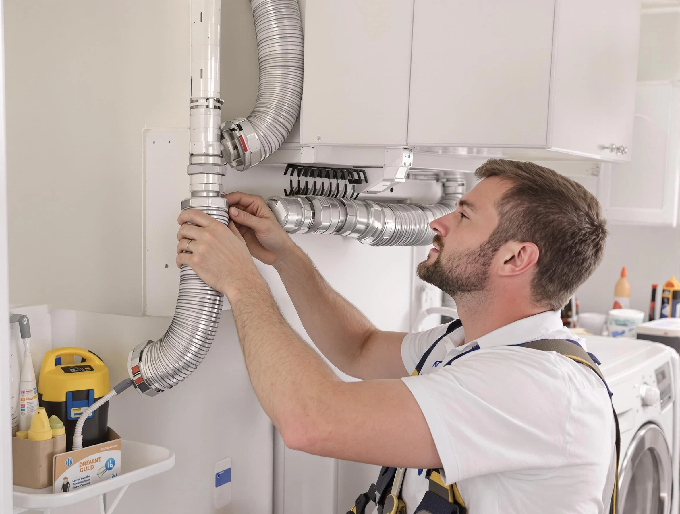 Professional dryer vent repair and installation by Ontario Dryer Vent Cleaning in Ontario
