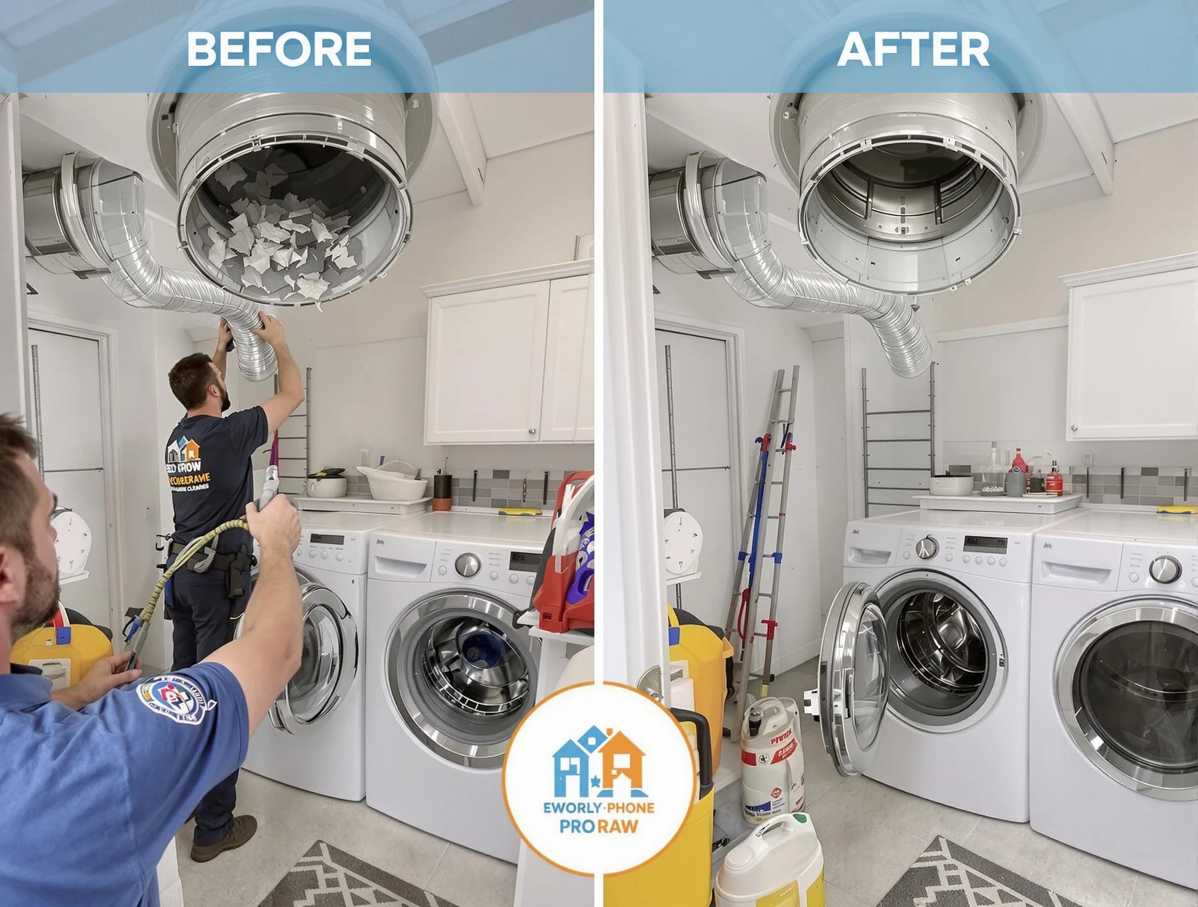 Residential dryer vent cleaning by Ontario Dryer Vent Cleaning in Ontario